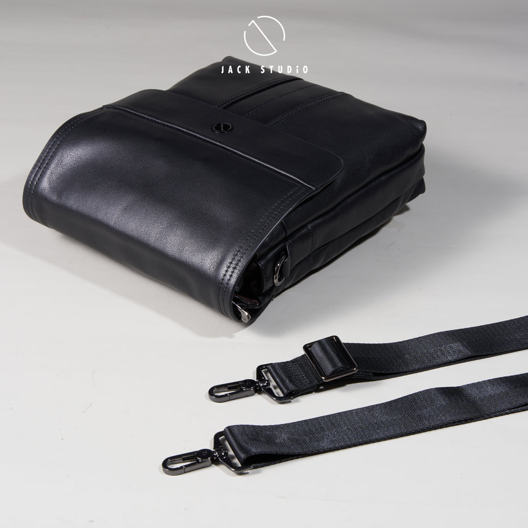 Jack Studio Full Grain Cow Leather Two Size Sling Crossbody Bag for Men - BAB 30813/30814