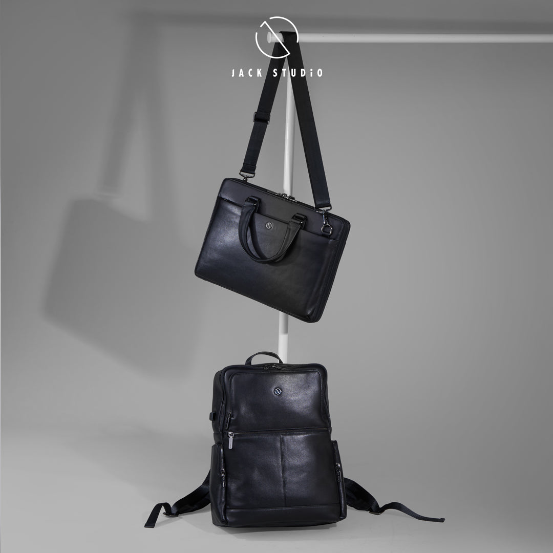 Jack Studio Genuine Cow Leather Bussiness Cassual Sling Briefcase Bag - BAB 30818