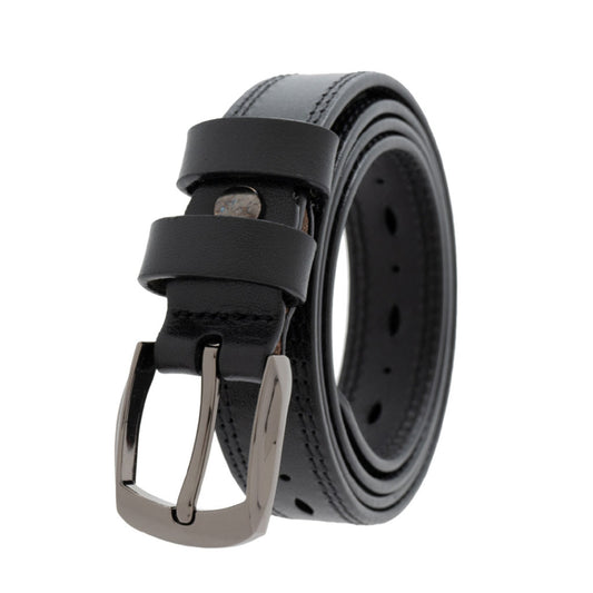 Jack Studio Womenās Leather Belt Ladies Skinny Belt Vintage Casual Thin Belt Waist Belt with Alloy BuckleĀ - BL 2707