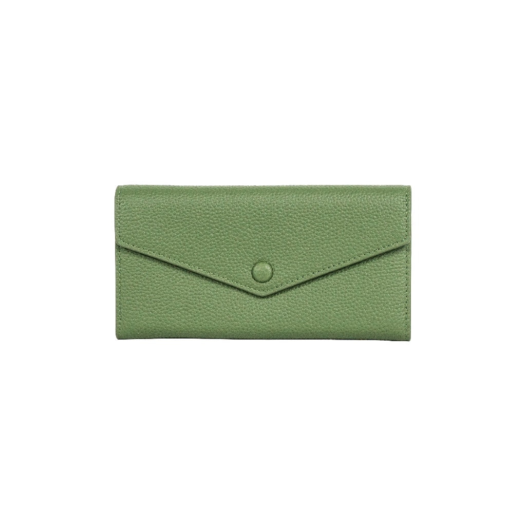 Jack Studio Women’s Full Grain Cow Leather Long Wallet Multifunctional Wallet Purse with Snap Closure - JWB 50162 L