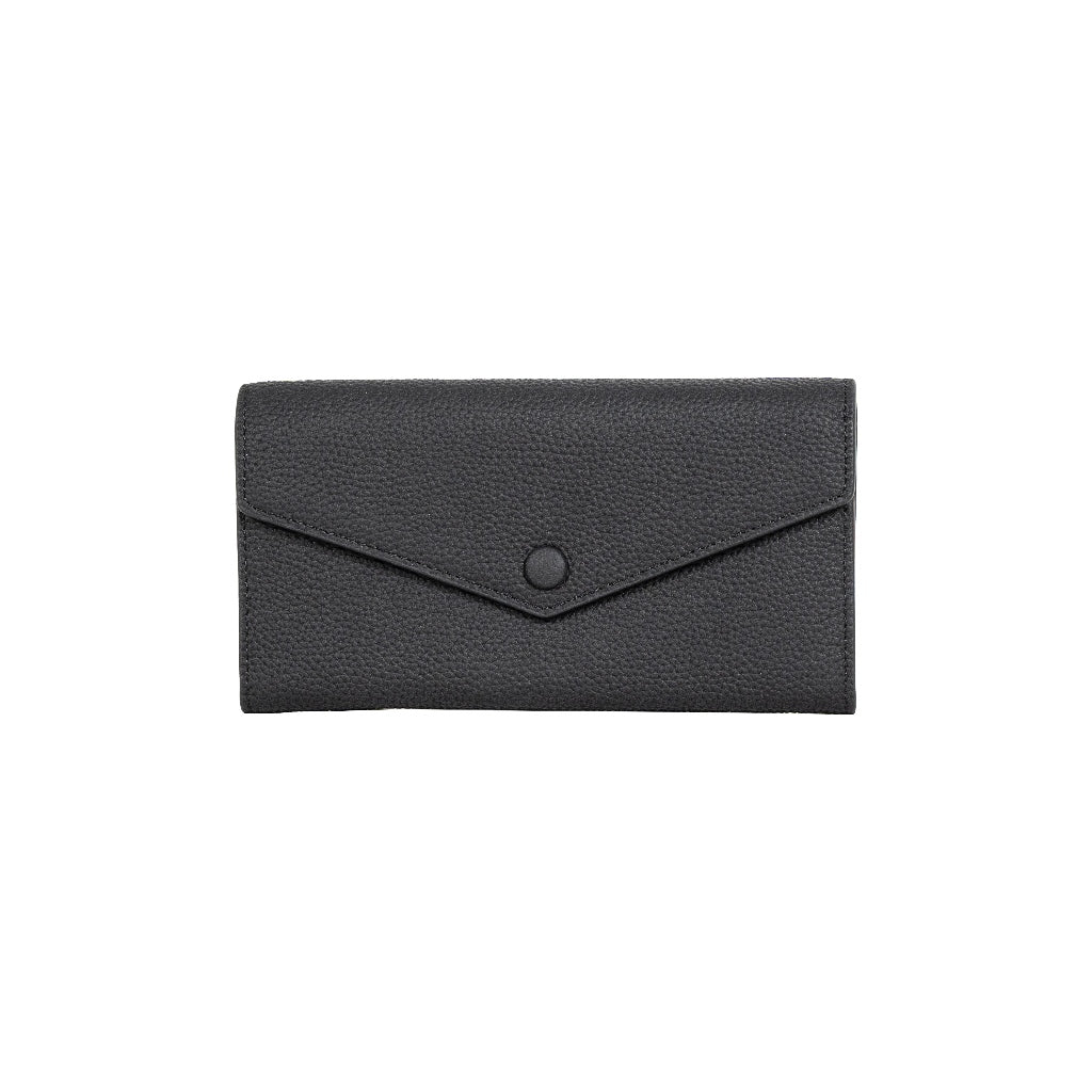 Jack Studio Women’s Full Grain Cow Leather Long Wallet Multifunctional Wallet Purse with Snap Closure - JWB 50162 L