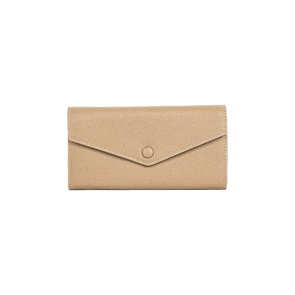 Jack Studio Women’s Full Grain Cow Leather Long Wallet Multifunctional Wallet Purse with Snap Closure - JWB 50162 L