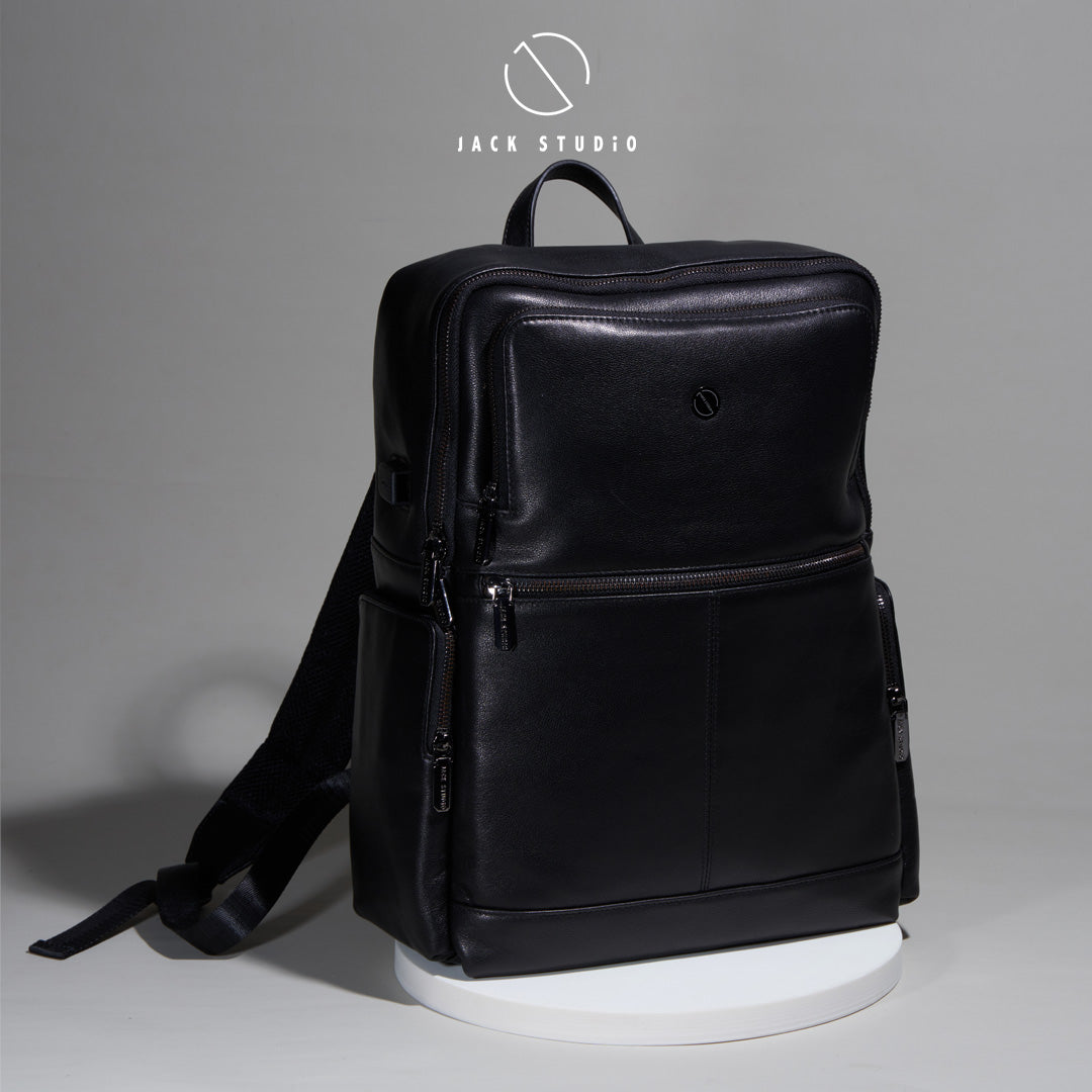 Jack Studio Genuine Cow Leather Bussiness Casual Backpack - BAB 30817