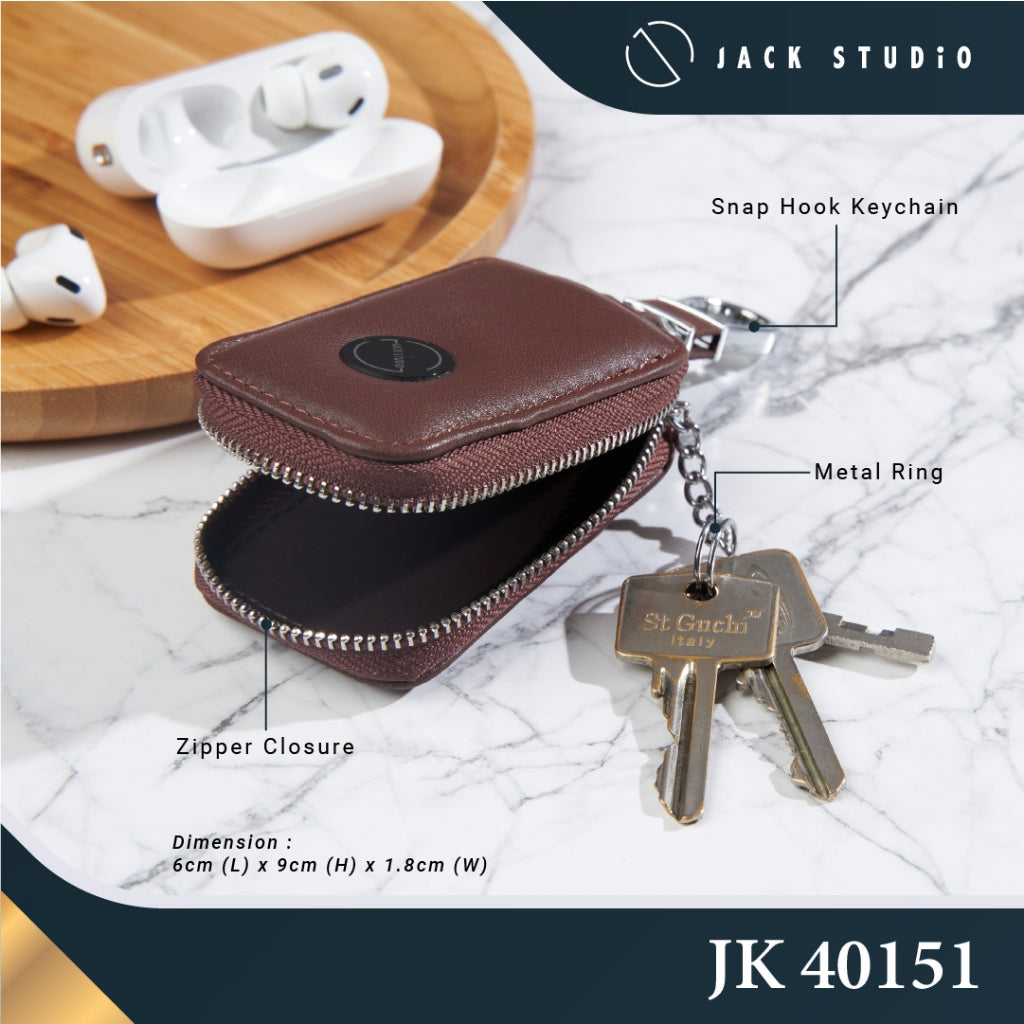 Leather Car Key Holder Keychain – JK Collection