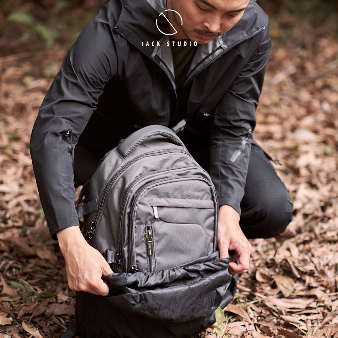 Jack Studio Outdoor Water Resistant Nylon Backpack Hiking Bag with Rain Cover - BAK 30701