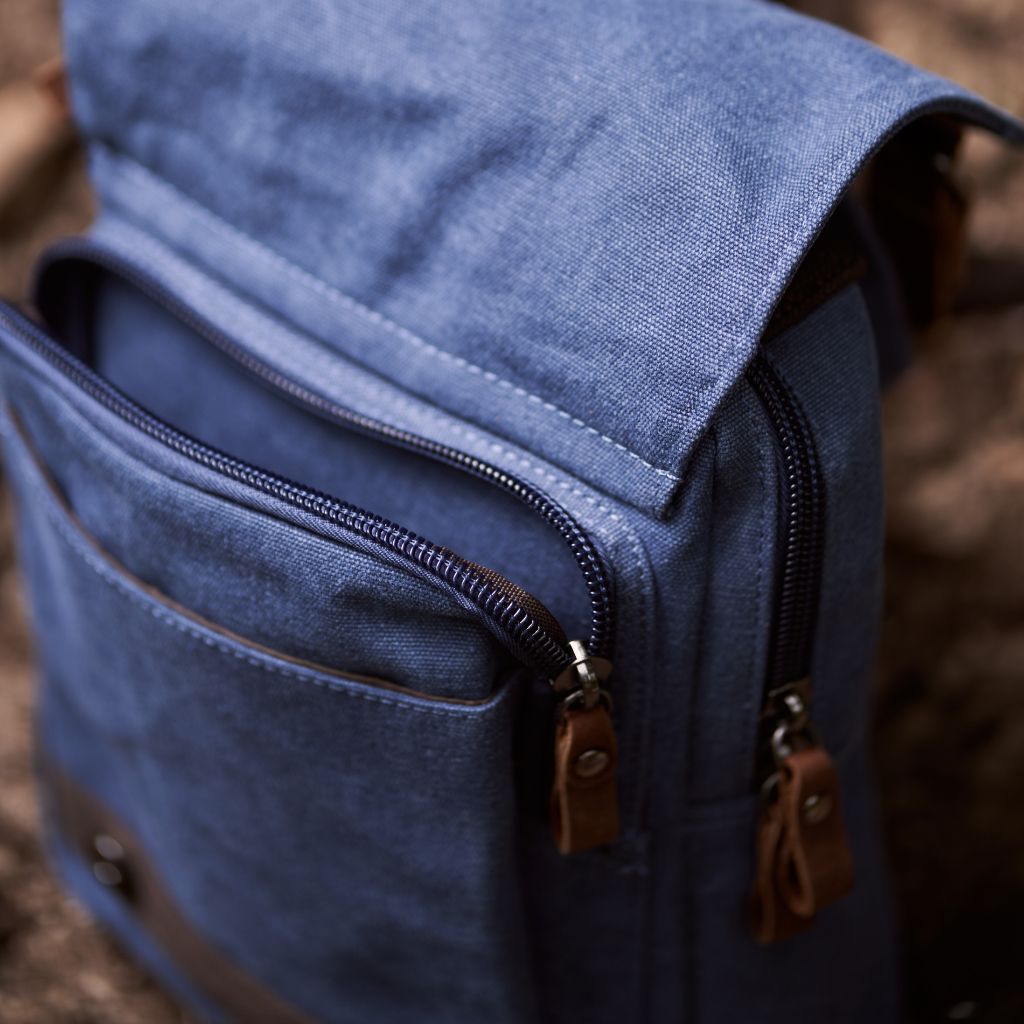 Jack Studio Canvas Leather Shoulder Sling Chest Canvas Bag