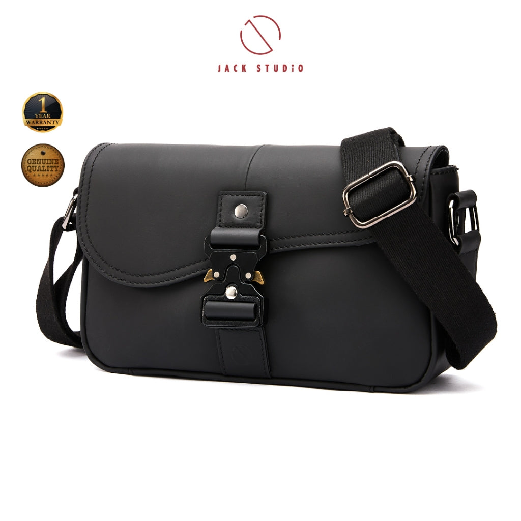 Jack Studio Beg Silang Harian Lelaki Kulit Asli Versatile Everyday Sling Crossbody Cow Leather Men’s Bag - BAI 50520 S