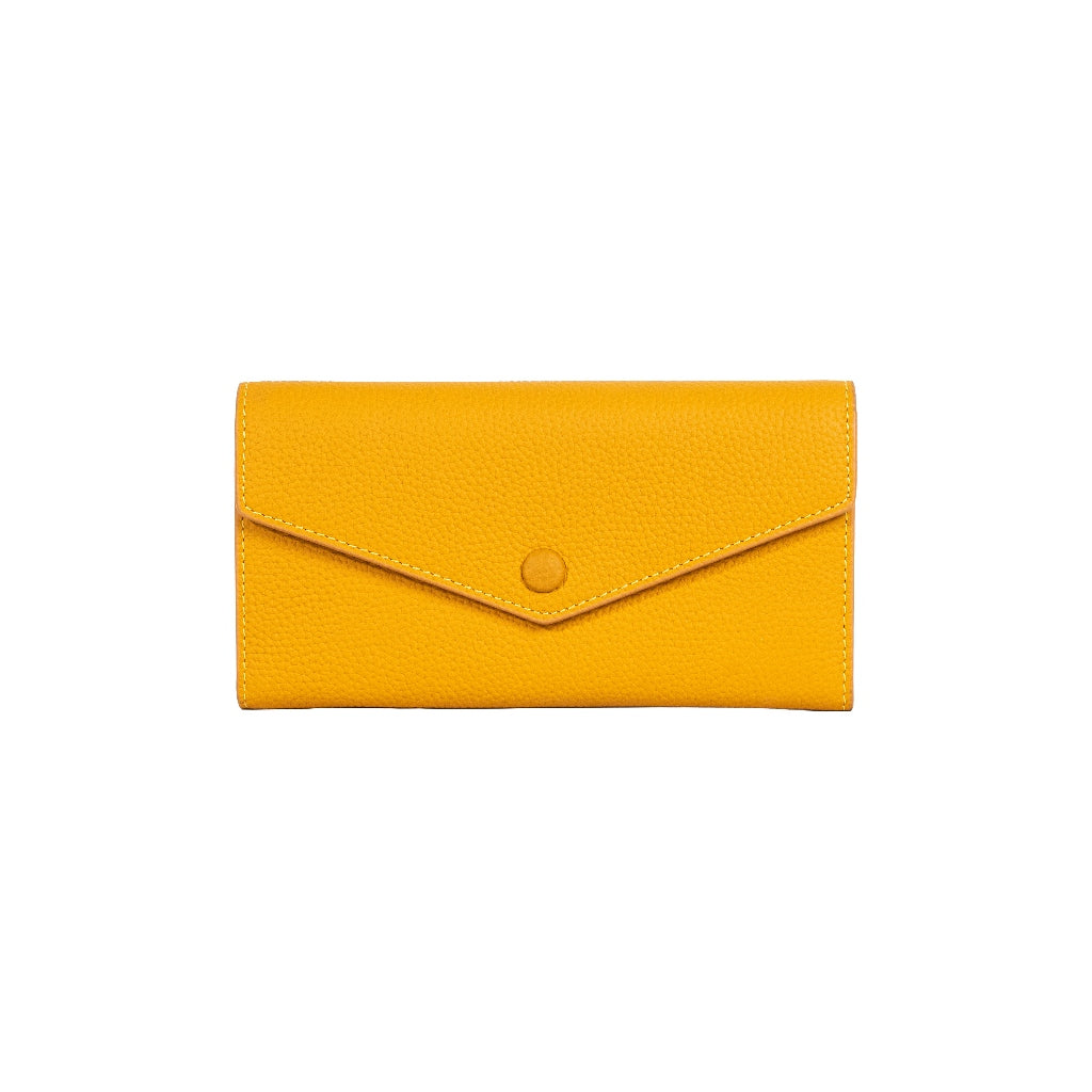 Jack Studio Women’s Full Grain Cow Leather Long Wallet Multifunctional Wallet Purse with Snap Closure - JWB 50162 L