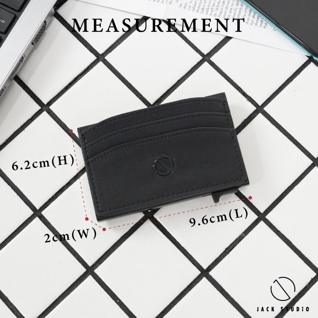 Jack Studio Genuine Cow Leather Men’s Card Holder Sleek Design - JWD 40176 - Jack Studio Marketing Sdn Bhd