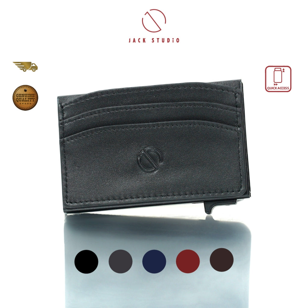 Jack Studio Genuine Cow Leather Men’s Card Holder Sleek Design - JWD 40176 - Jack Studio Marketing Sdn Bhd