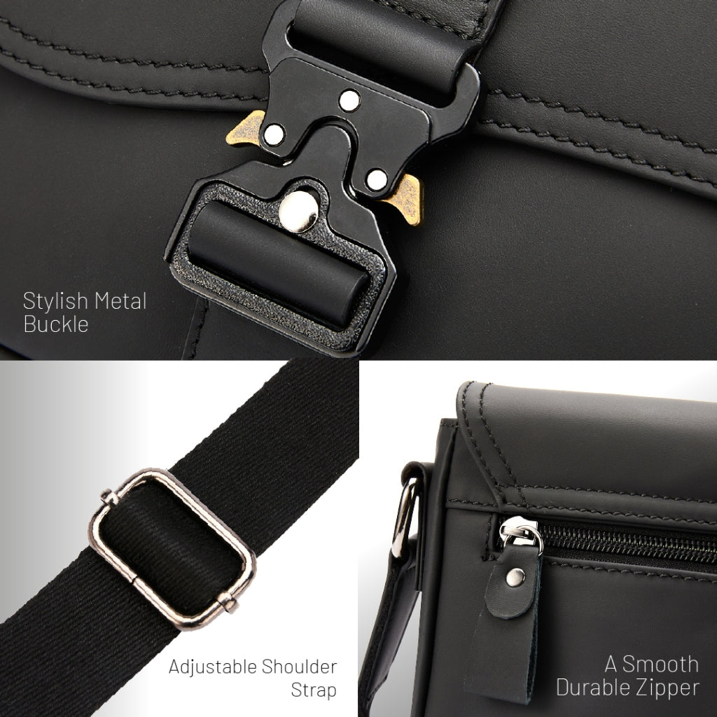 Jack Studio Beg Silang Harian Lelaki Kulit Asli Versatile Everyday Sling Crossbody Cow Leather Men’s Bag - BAI 50520 S