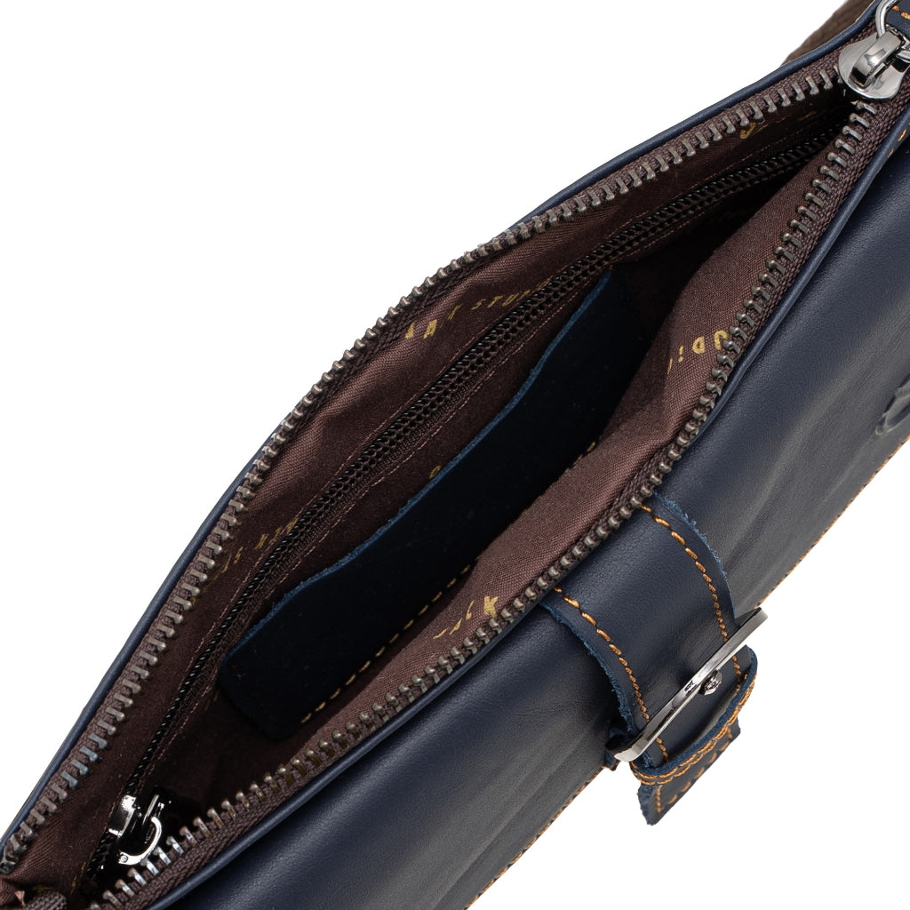 Jack Studio Full Grain Cow Leather Thin Chest Crossbody Waist Pouch Buckle Men’s Bag - BAC 40315 - Jack Studio Marketing Sdn Bhd