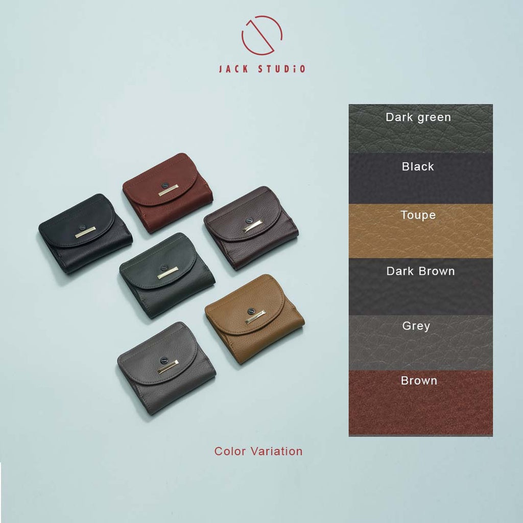 Jack Studio Artemis Leather Bi Fold Small Short Ladies Women Wallet - JWB 20873 - Jack Studio Marketing Sdn Bhd
