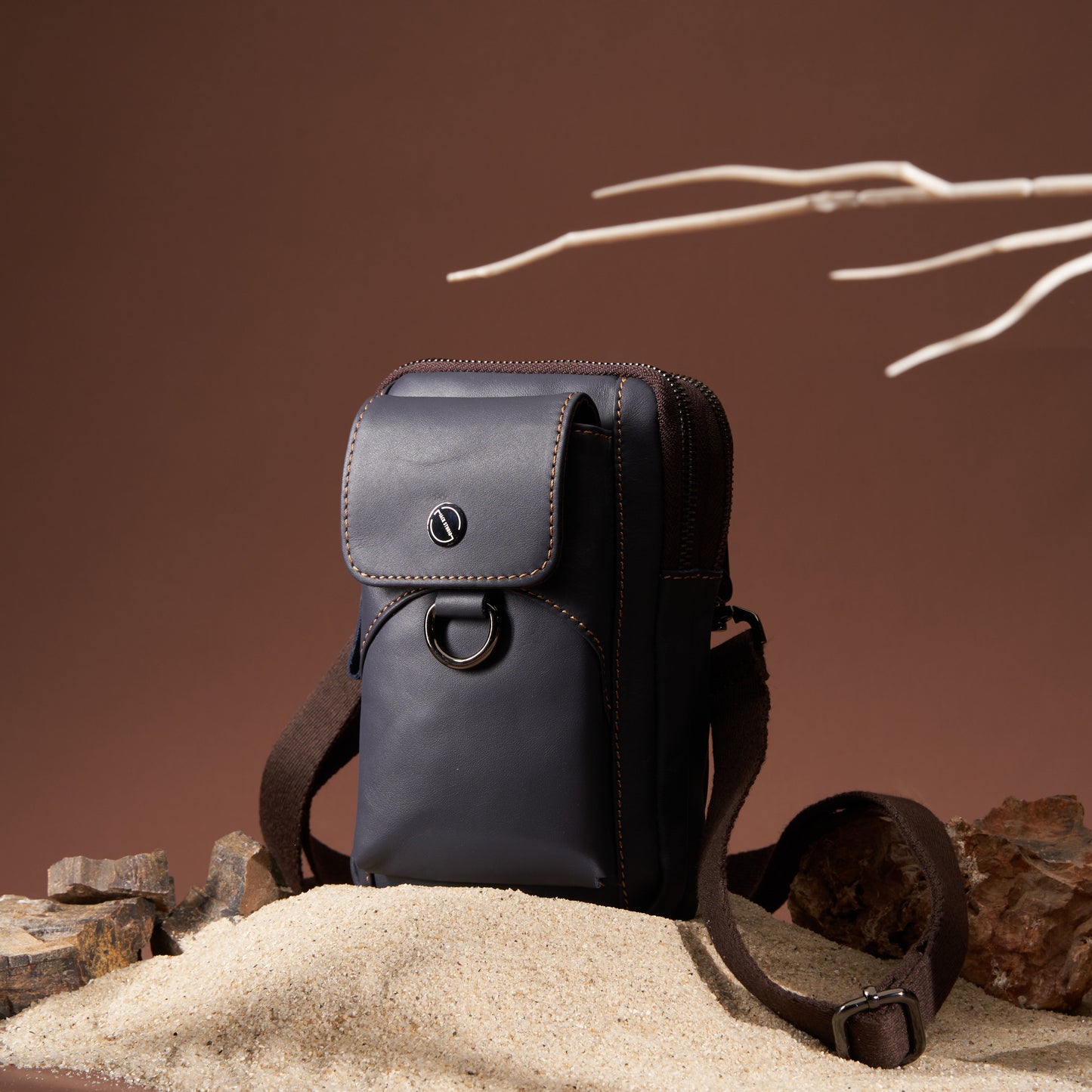 Jack Studio Genuine Leather Men Shoulder Bag Crossbody Sling Bag Man Beg lelaki - BAB 30505