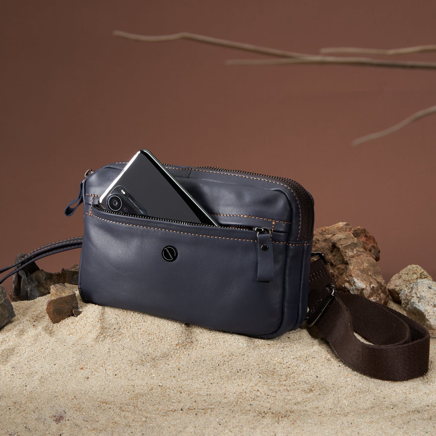 Jack Studio 2-Way Style Casual Sling Bag Men Clutch Bag Beg Lelaki - BAB 30507