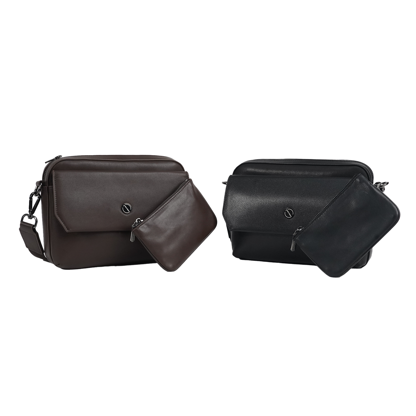 (test only)Jack Studio Genuine Leather Sleek Stylish Sling Bag Beg Silang Unisex - BAB60102