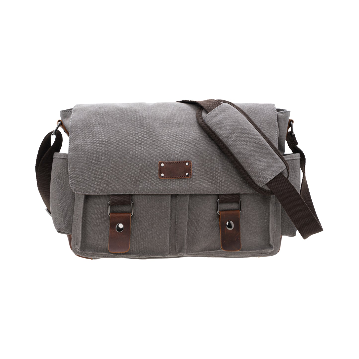 Jack Studio Free Engraved Name 2 Size Canvas Leather Crossbody Sling Messenger Bag - BAD 21005/ 40106 - Jack Studio Marketing Sdn Bhd