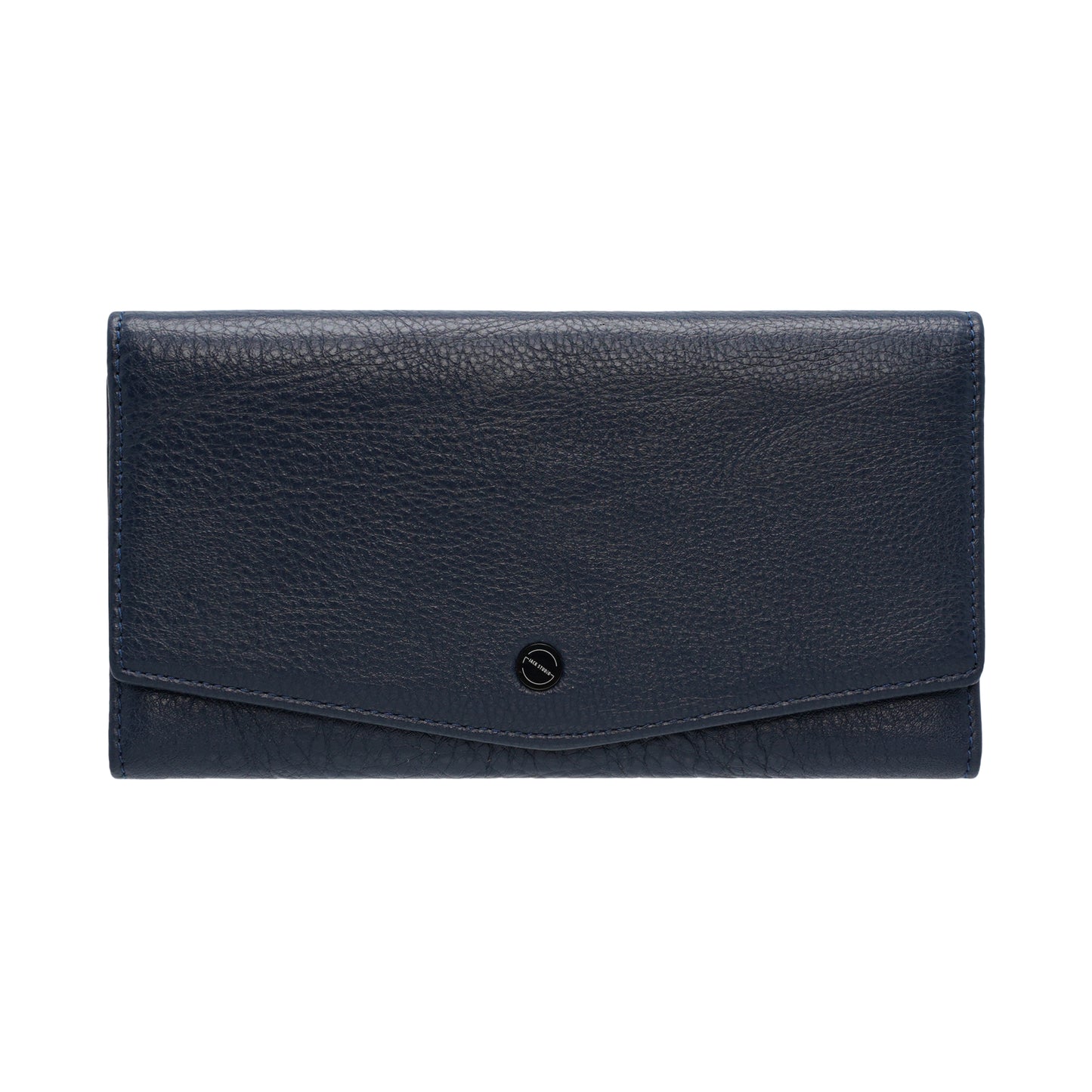 Jack Studio Full Grain Leather Women’s Trifold Long Wallet Purse with Snap Closure - JWB 40551 LT