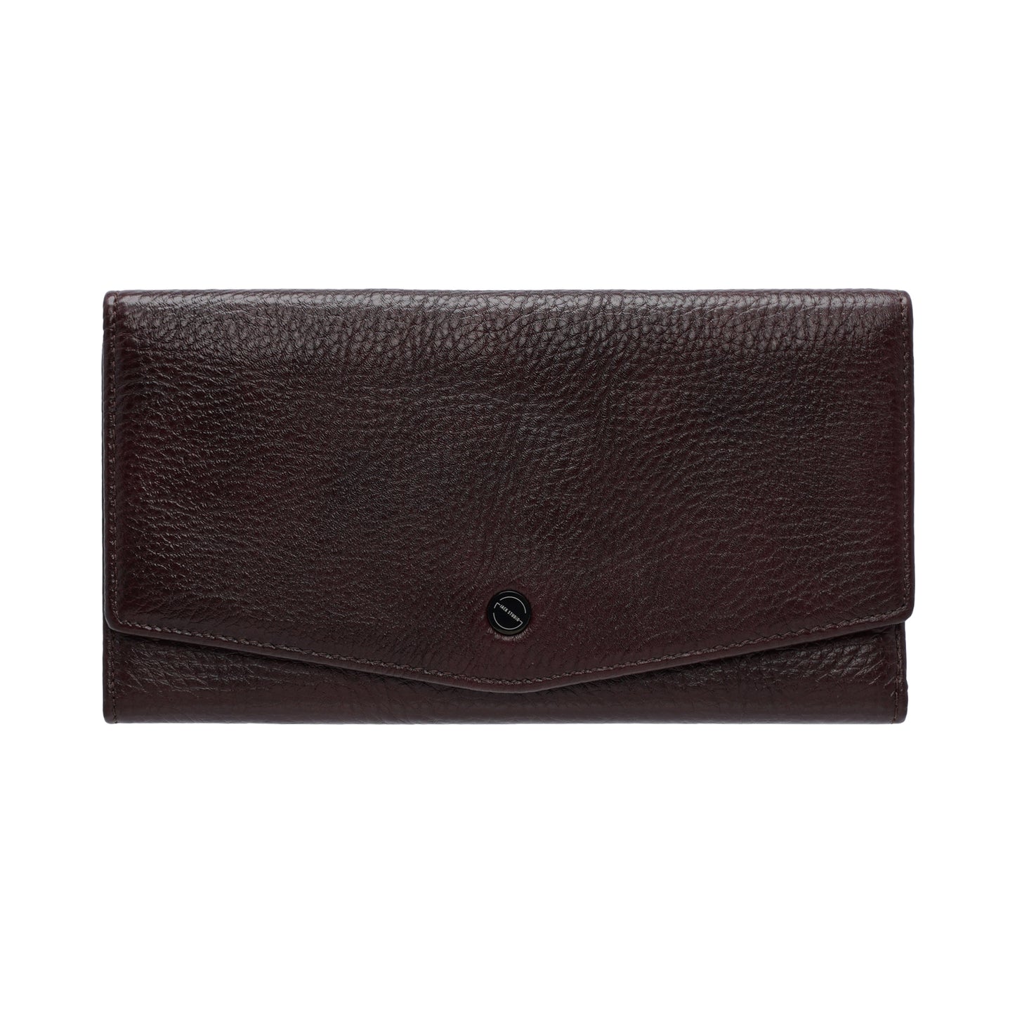 Jack Studio Full Grain Leather Women’s Trifold Long Wallet Purse with Snap Closure - JWB 40551 LT