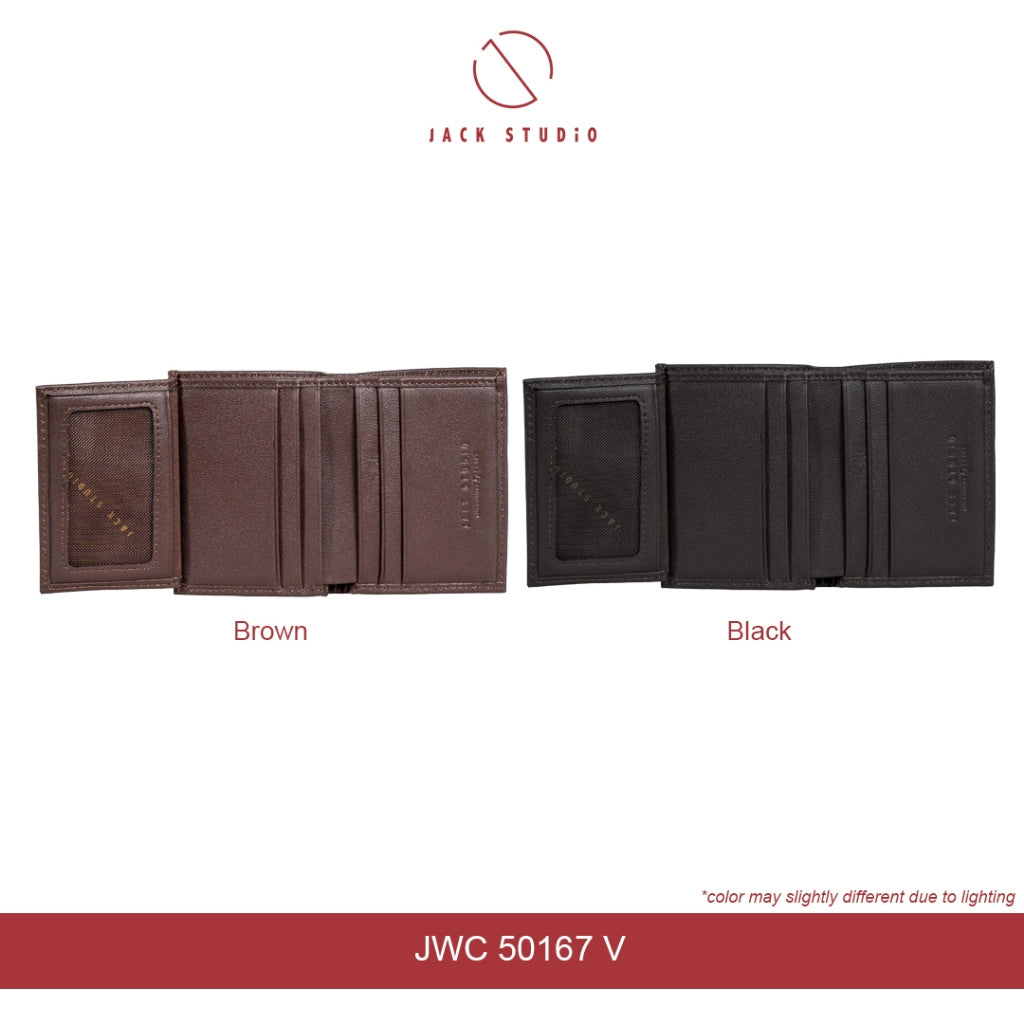 Jack Studio Genuine Leather 3 Different Size Card Holder Slim Style for Men Dompet Lelaki- JWC 50166/ 50167/ 50168 V