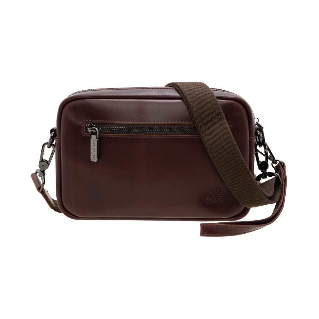 Jack Studio Genuine Cow Leather 2 Way Styling Sling Crossbody Clutch Bag - BAC 40127 - Jack Studio Marketing Sdn Bhd