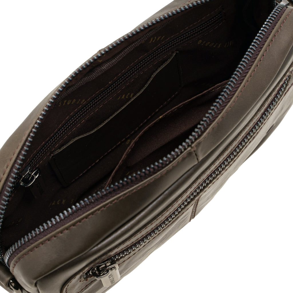 Jack Studio Genuine Cow Leather 2 Way Styling Sling Crossbody Clutch Bag - BAC 40127 - Jack Studio Marketing Sdn Bhd