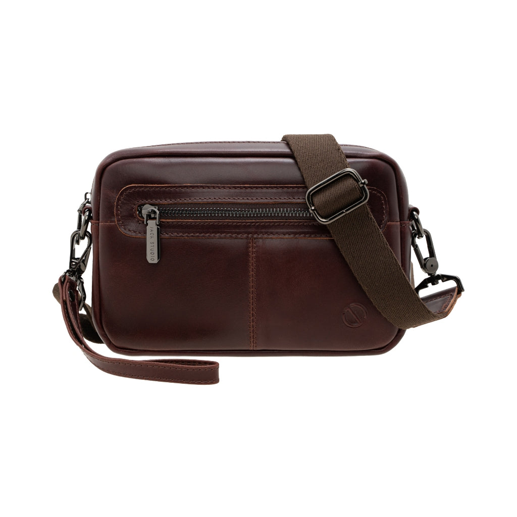 Jack Studio Genuine Cow Leather 2 Way Styling Sling Crossbody Clutch Bag - BAC 40127 - Jack Studio Marketing Sdn Bhd