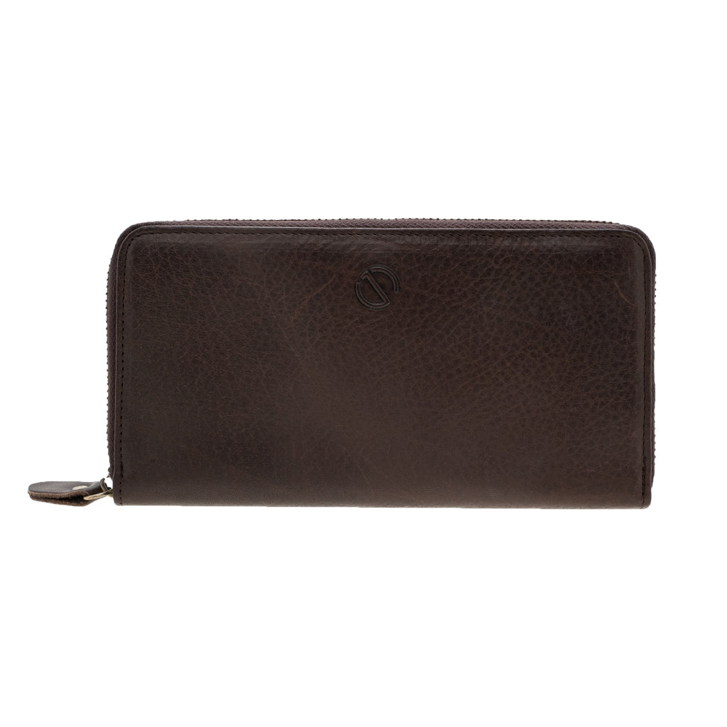 Jack Studio Vegetable Tanned Cow Leather Zipper Long Wallet For Men - JWC 31054 - Jack Studio Marketing Sdn Bhd