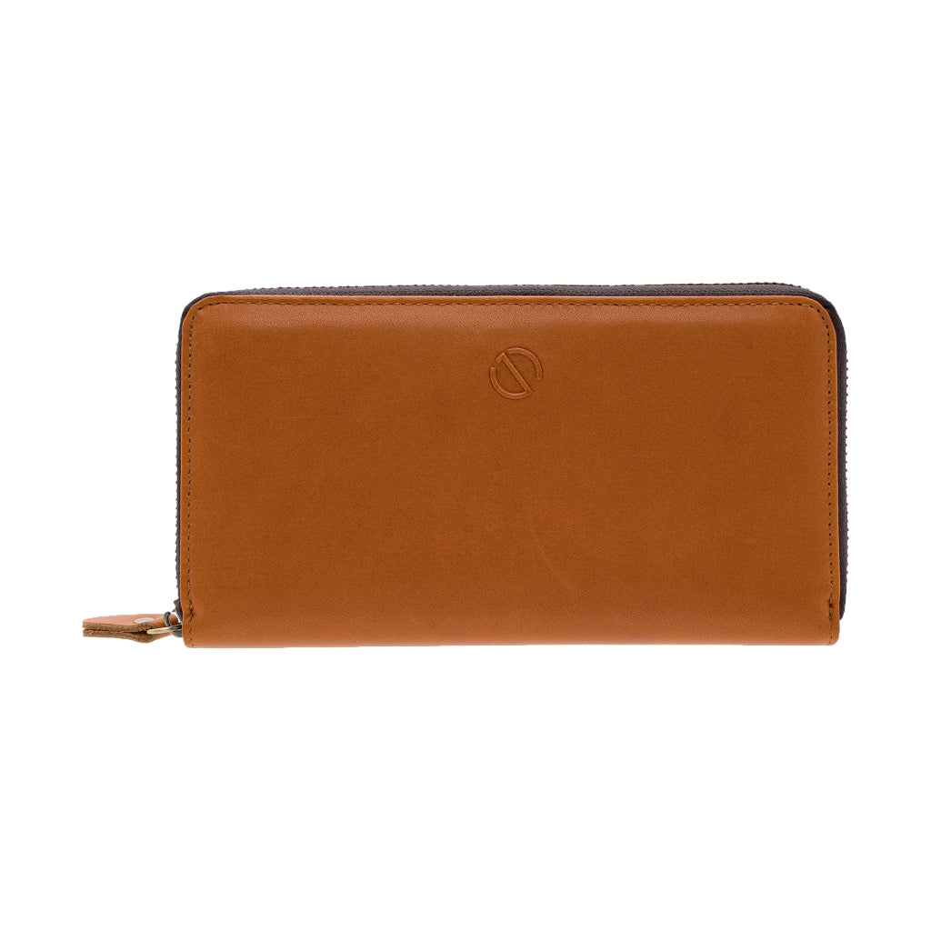 Jack Studio Vegetable Tanned Cow Leather Zipper Long Wallet For Men - JWC 31054 - Jack Studio Marketing Sdn Bhd