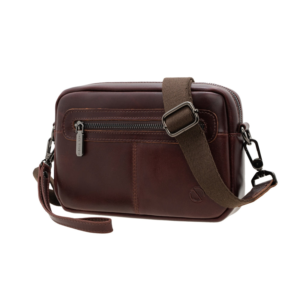 Jack Studio Genuine Cow Leather 2 Way Styling Sling Crossbody Clutch Bag - BAC 40127 - Jack Studio Marketing Sdn Bhd
