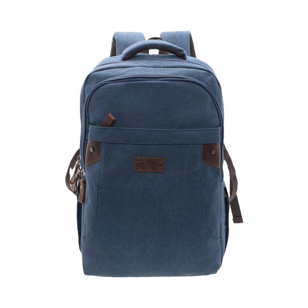 Jack Studio Free Engrave Name Canvas Leather  Backpack Bag Galas - BAD 40107 - Jack Studio Marketing Sdn Bhd