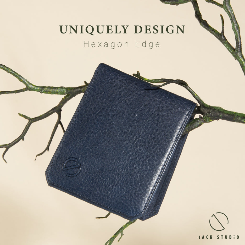 Jack Studio Vegetable Tanned Cow Leather RFID protection Bifold Men’s Wallet - JWC 30856/ 30857/ 30858 - Jack Studio Marketing Sdn Bhd
