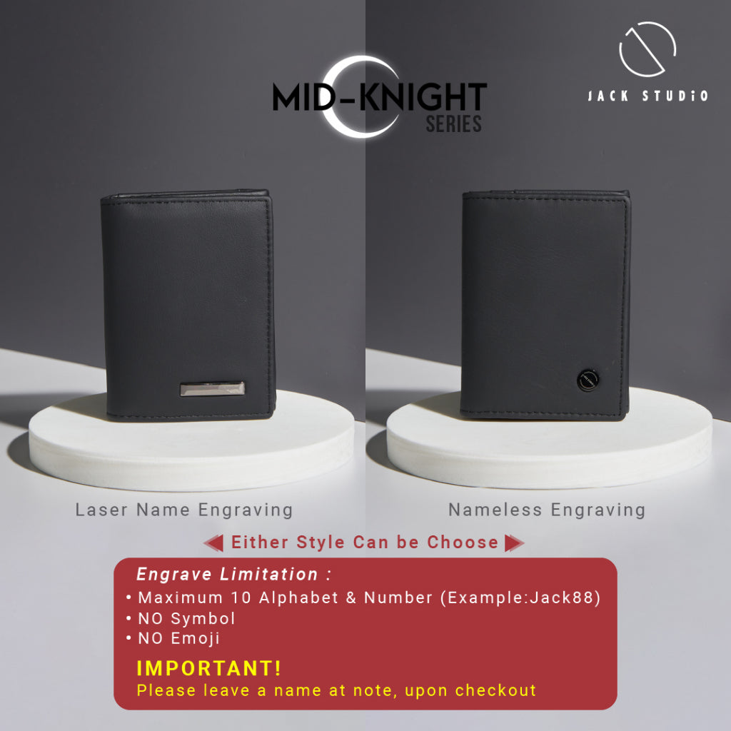 Jack Studio Leather Men's Black Card Holder and Coin Pouch