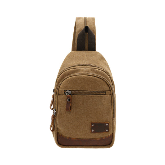 Jack Studio Unisex Canvas Leather Convertible 2-Way Shoulder Sling and Backpack - BAD 30513 - Jack Studio Marketing Sdn Bhd