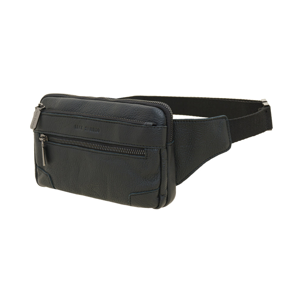 Jack Studio Genuine Cow Leather Slim Chest Crossbody Waist Bag for Men - BAI 30830