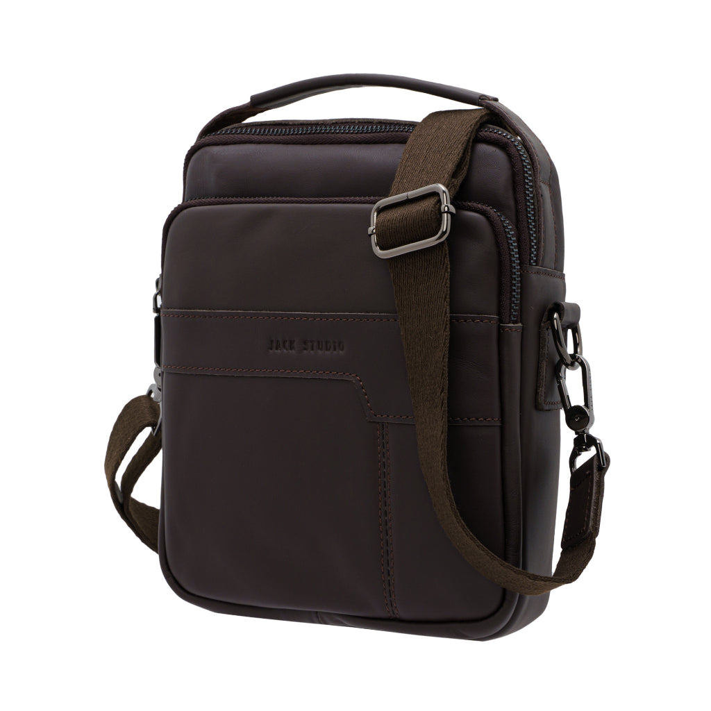 Jack Studio Top Grain Leather Sling Crossbody Bag for Men - BAI 30822