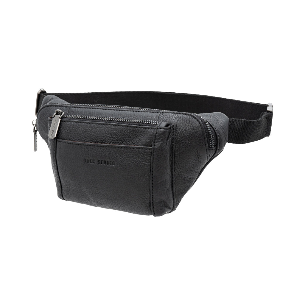 Jack Studio Top Grain Leather Medium Size Men's Waist Pouch Chest Bag - BAI 30827