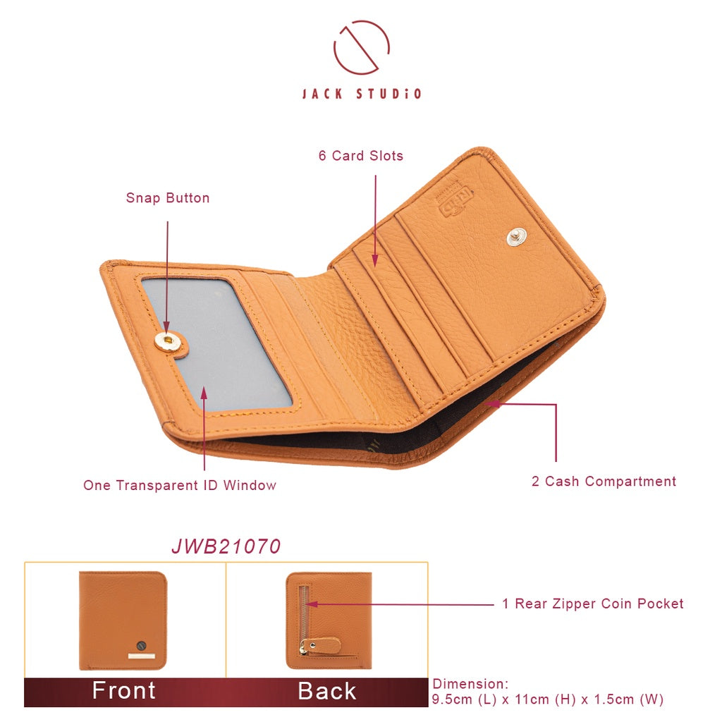 Jack Studio Victoria Leather Bifold Small Ladies Women Wallet
