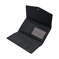 Jack Studio Full Grain Leather Women’s Trifold Long Wallet Purse with Snap Closure - JWB 40551 LT thumbnail