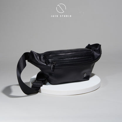 Jack Studio Full Grain Genuine Cow Leather Slim Trendy Waist Crossbody Bag Beg Lelaki - BAB 30810