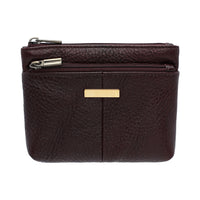 Jack Studio Full Grain Leather Small Coin Pouch Zip Wallet Woman Purse with Keyholder -  JWB 40556 CP thumbnail
