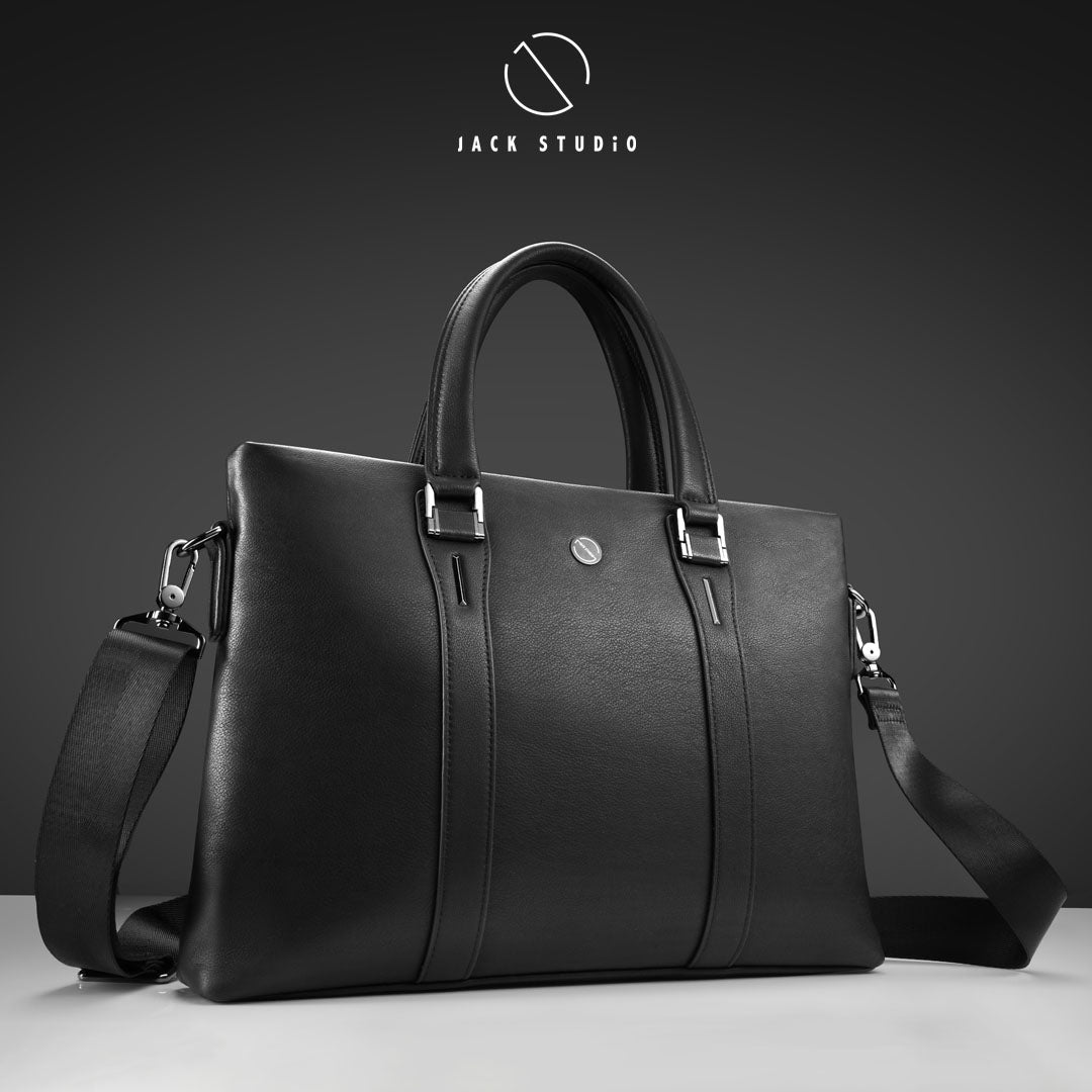 Jack Studio Business Casual Genuine Cow Leather Briefcase Sling Bag - BAB 40112 - Jack Studio Marketing Sdn Bhd