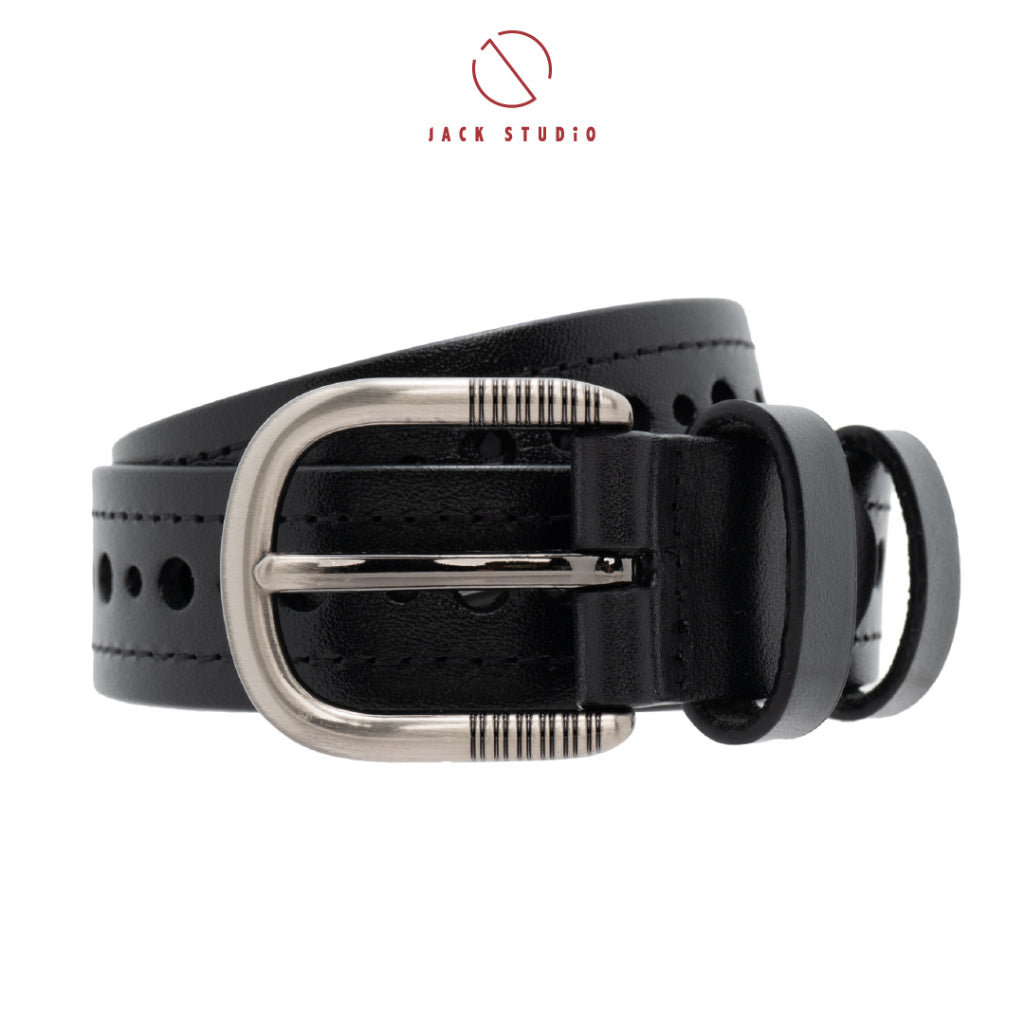Jack Studio Women’s Leather Belt Ladies Skinny Belt Classy Casual Thin Belt Waist Belt with Alloy Buckle - BL 3701