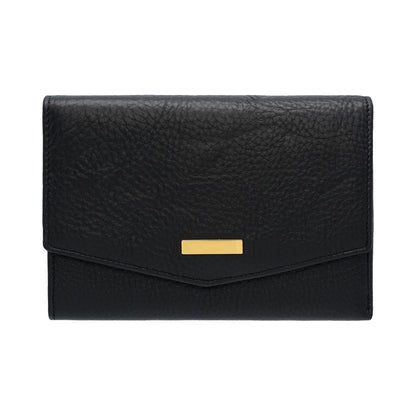 Jack Studio Full Grain Leather Trifold Medium Ladies Wallet Woman Purse with Zipper Coin Pocket - JWB 40553 LT