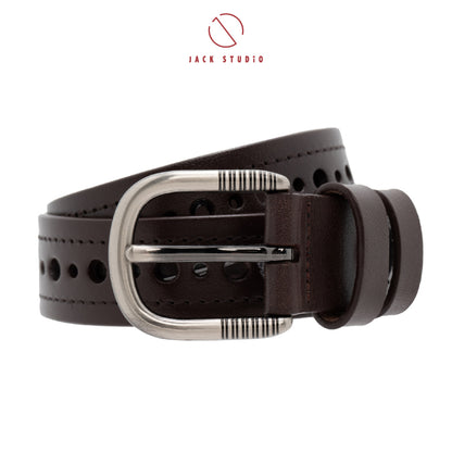 Jack Studio Women’s Leather Belt Ladies Skinny Belt Classy Casual Thin Belt Waist Belt with Alloy Buckle - BL 3701