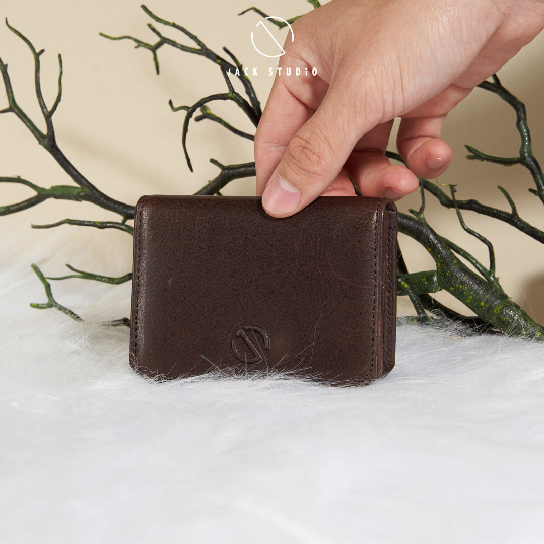 Jack Studio Full Grain Cow Leather Short Wallet Multifunctional Card Holder Easy Carry - JWC 30859 - Jack Studio Marketing Sdn Bhd