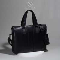 Jack Studio Genuine Cow Leather 2-Way Style Bussiness Casual Sling Bag - BAB 30819 thumbnail