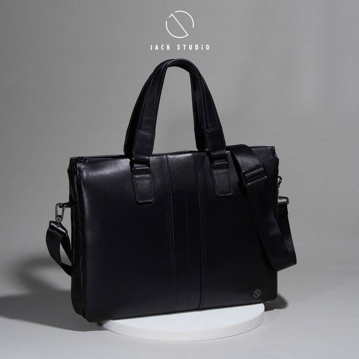 Jack Studio Genuine Cow Leather 2-Way Style Bussiness Casual Sling Bag - BAB 30819