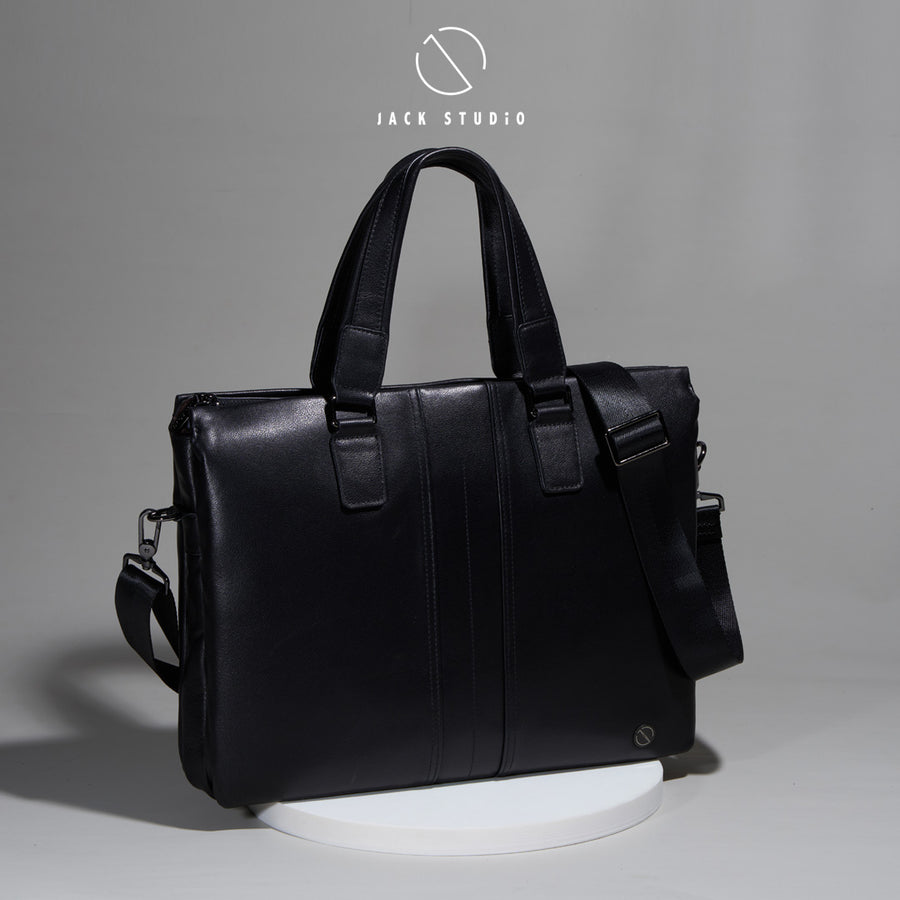 Jack Studio Genuine Cow Leather 2-Way Style Bussiness Casual Sling Bag - BAB 30819
