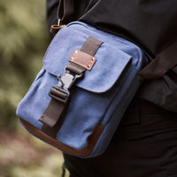 Jack Studio Unisex Stylish and Versatile Travel Canvas Leather Shoulder Bag Sling Bag - BAD 30515 thumbnail